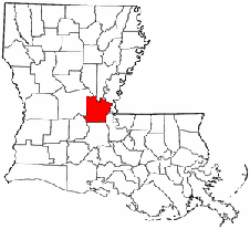 Avoyelles Parish map