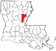 Catahoula Parish map
