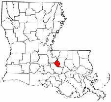 West Baton Rouge Parish map