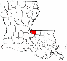 West Feliciana Parish map