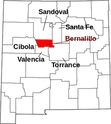 Bernalillo map