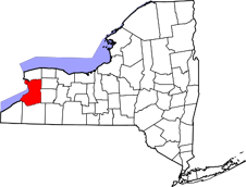 Erie County map