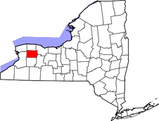 Genesee County map