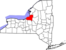 Oswego County map