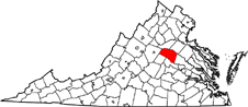 Louisa County map