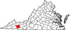 Smyth County map