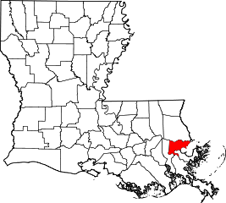 Orleans Parish map