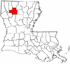 Bienville Parish map