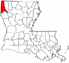 Caddo Parish map