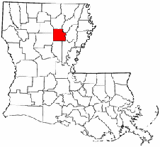 Caldwell Parish map