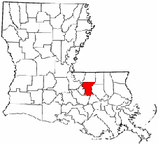 East Baton Rouge Parish map