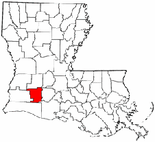Jefferson Davis Parish map