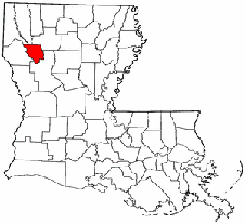 Red River Parish map