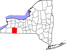 Allegany County map