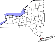Bronx County map