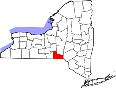 Broome County map