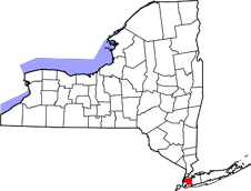Queens County map