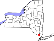 Rockland County map