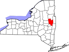 Saratoga County map