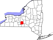 Tompkins County map