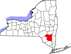 Ulster County map