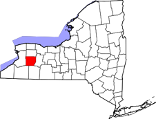 Wyoming County map