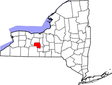 Yates County map