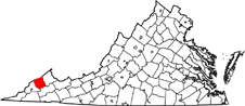 Dickenson County map