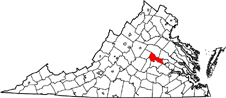 Goochland County map