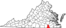 Greensville County map