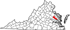 King William County map