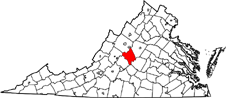 Nelson County map