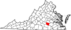 Nottoway County map