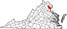 Map Of Virginia Highlighting Prince William County.svg 