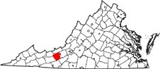 Pulaski County map
