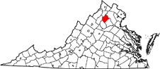 Rappahannock County map