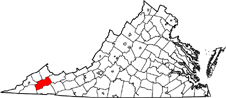 Russell County map