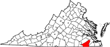 Southampton County map