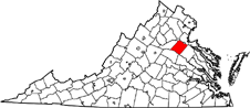 Spotsylvania County map