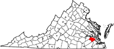 Surry County map