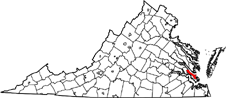 Map Of Virginia Highlighting York County.svg 