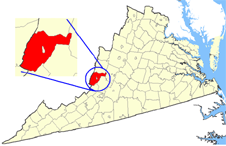 Alleghany County map
