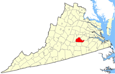 Amelia County map