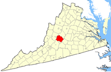 Amherst County map