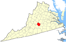 Appomattox County map