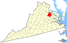 Caroline County map
