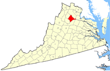 Culpeper County map