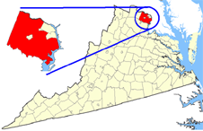 Fairfax County map