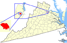 City of Fredericksburg map